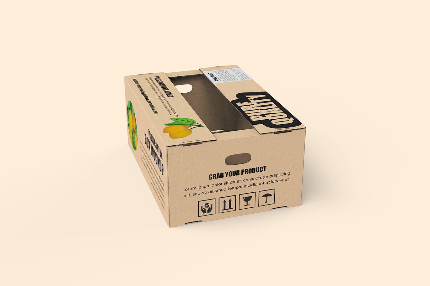 5种不同角度的逼真纸箱快递箱子PSD样机素材-9 5种不同角度的逼真纸箱快递箱子PSD样机素材