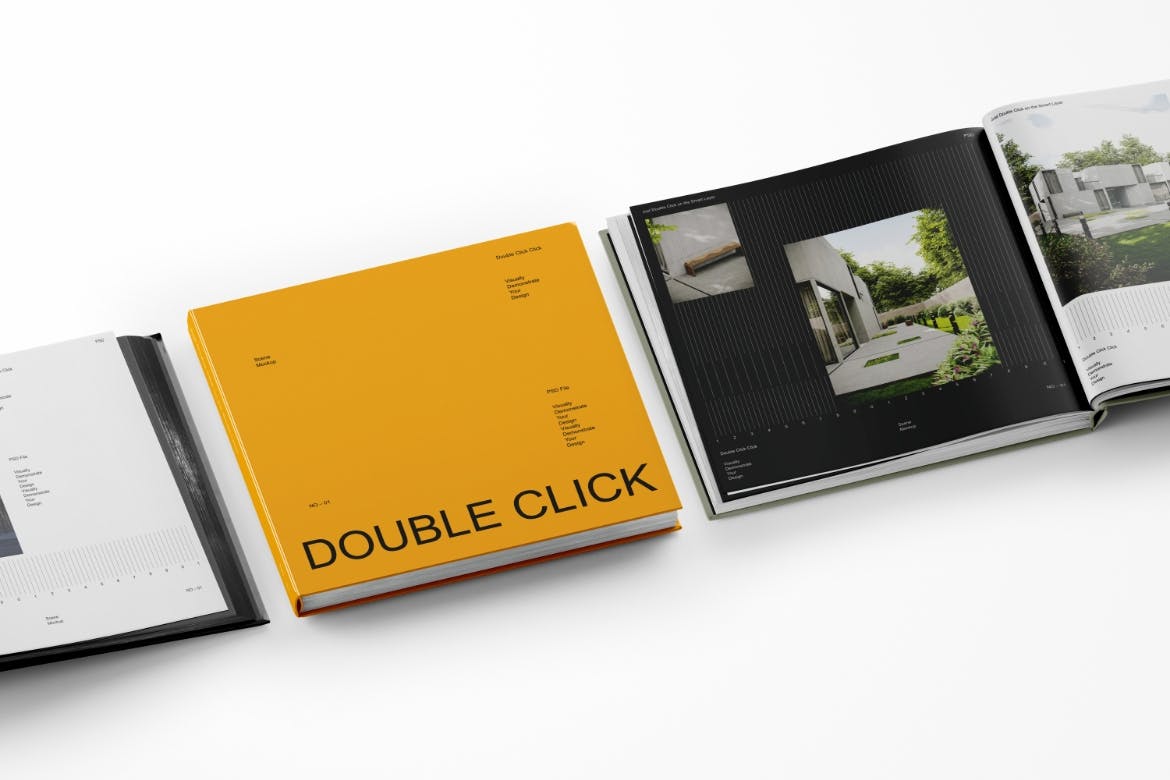 6个书籍画册PSD样机素材包