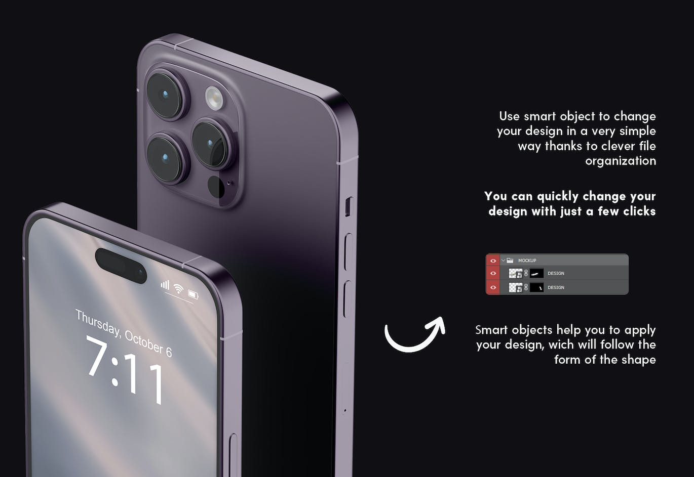 不同角度金属质感iPhone 14 Pro Max样机PSD素材包