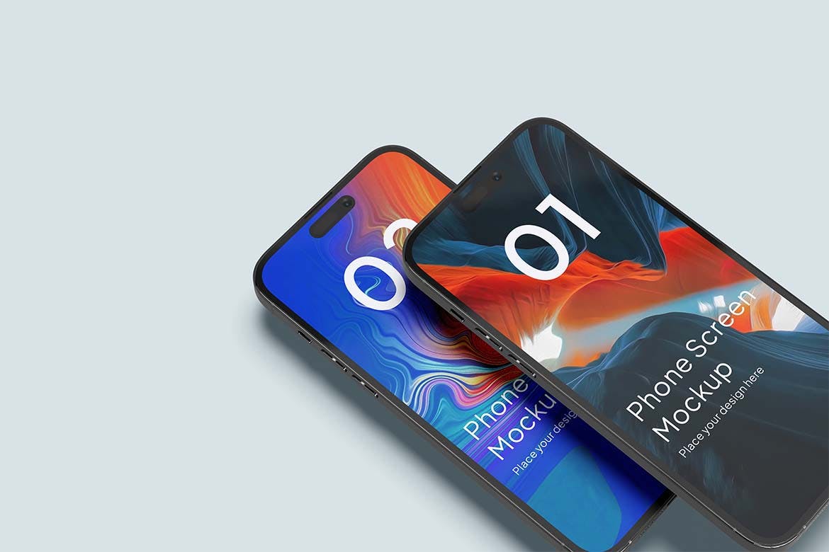 手机屏幕界面PSD样机素材包-2 手机屏幕界面PSD样机素材包