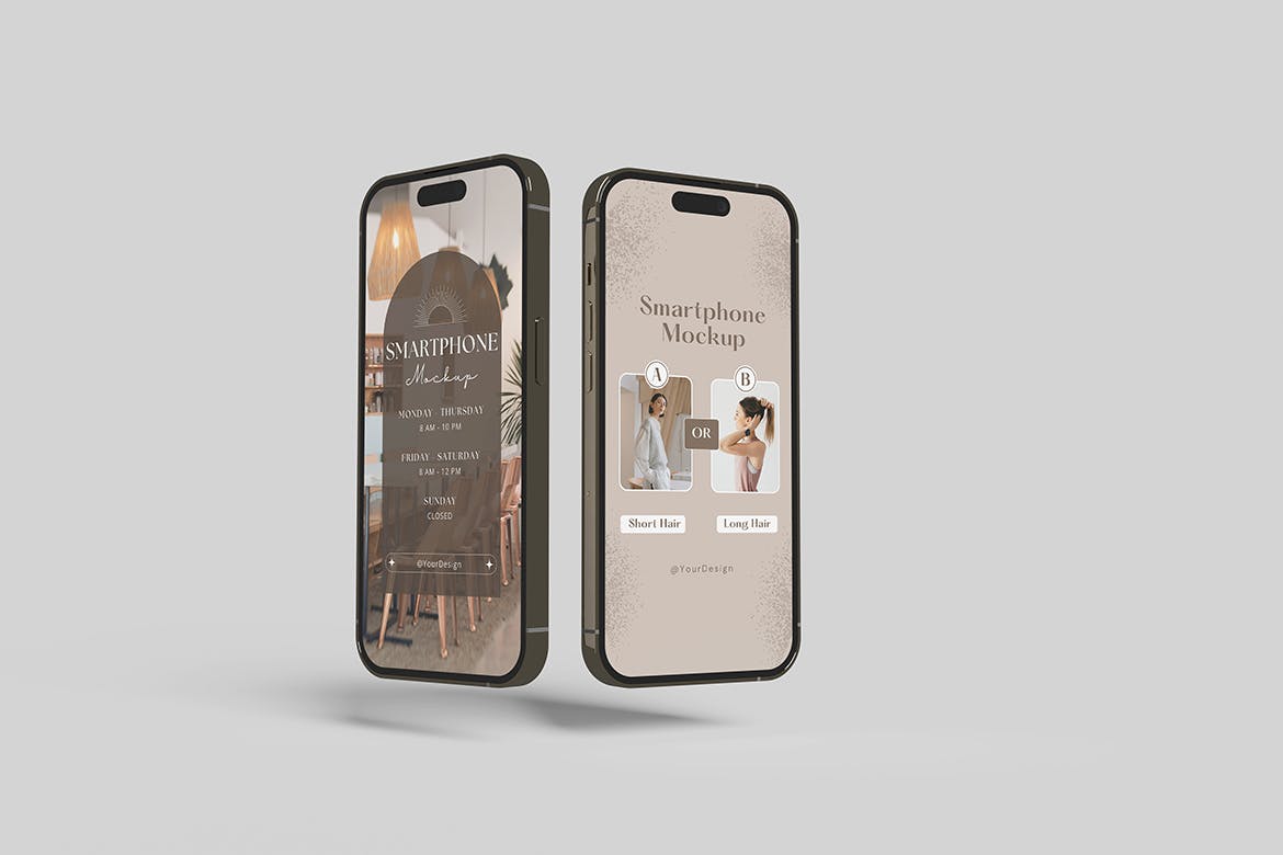 质感强烈的iphone 14样机PSD素材包