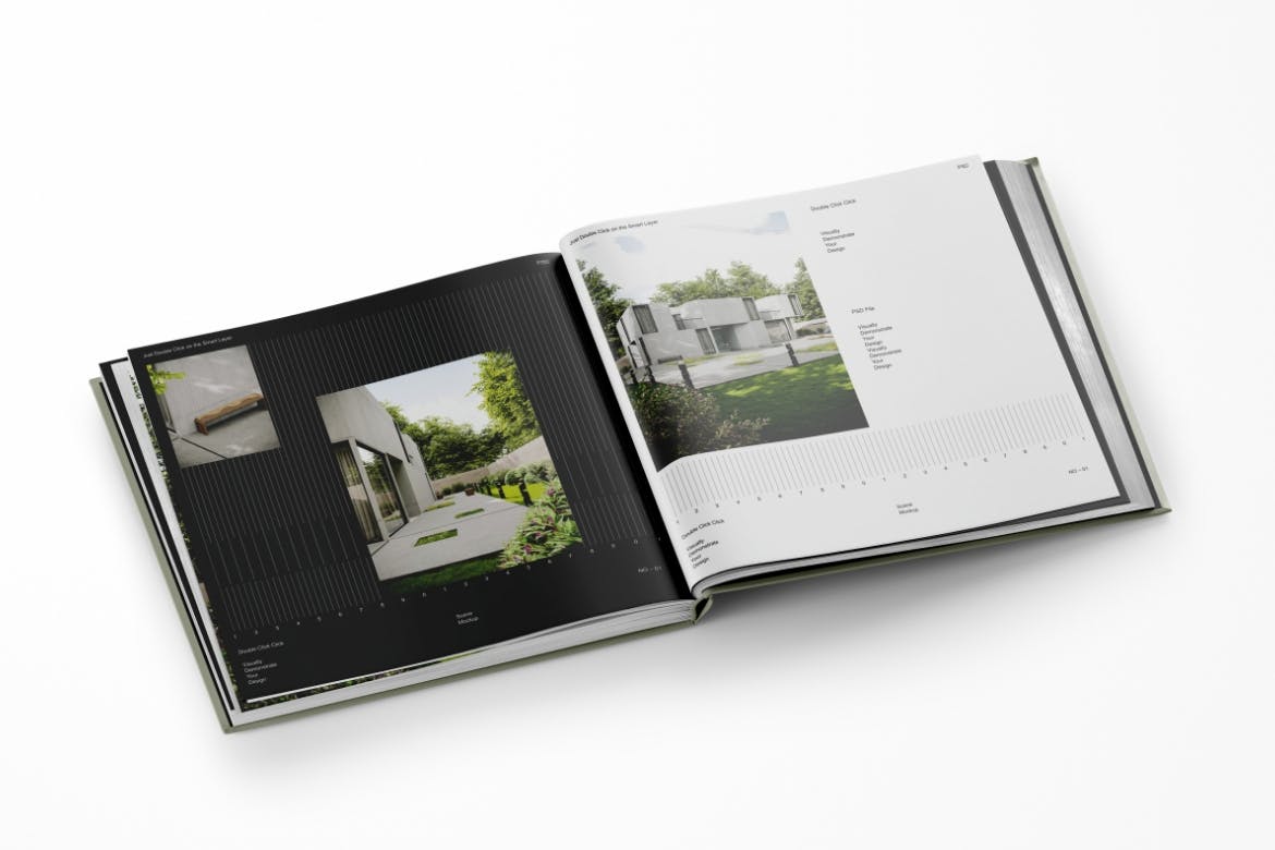 6个书籍画册PSD样机素材包