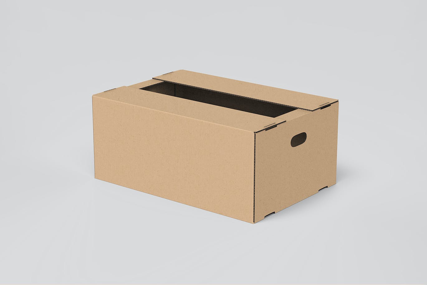 5种不同角度的逼真纸箱快递箱子PSD样机素材-4 5种不同角度的逼真纸箱快递箱子PSD样机素材