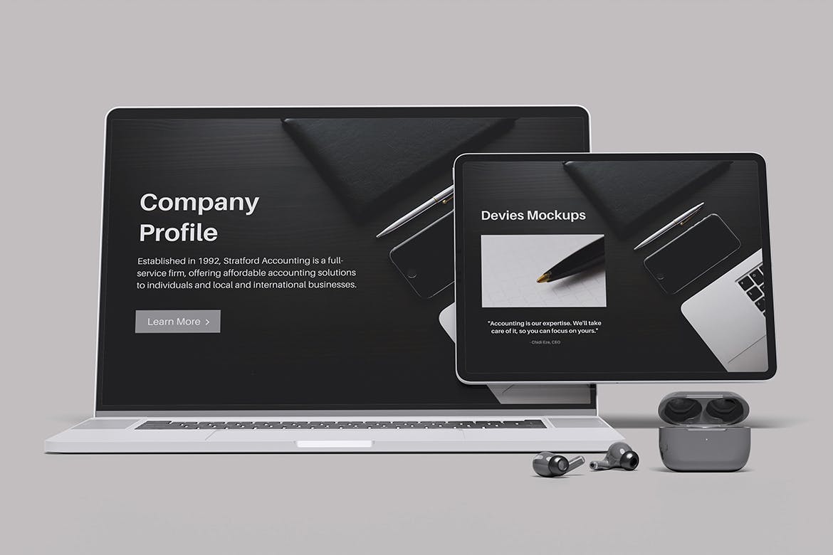 电脑平板设备PSD样机素材包-4 电脑平板设备PSD样机素材包