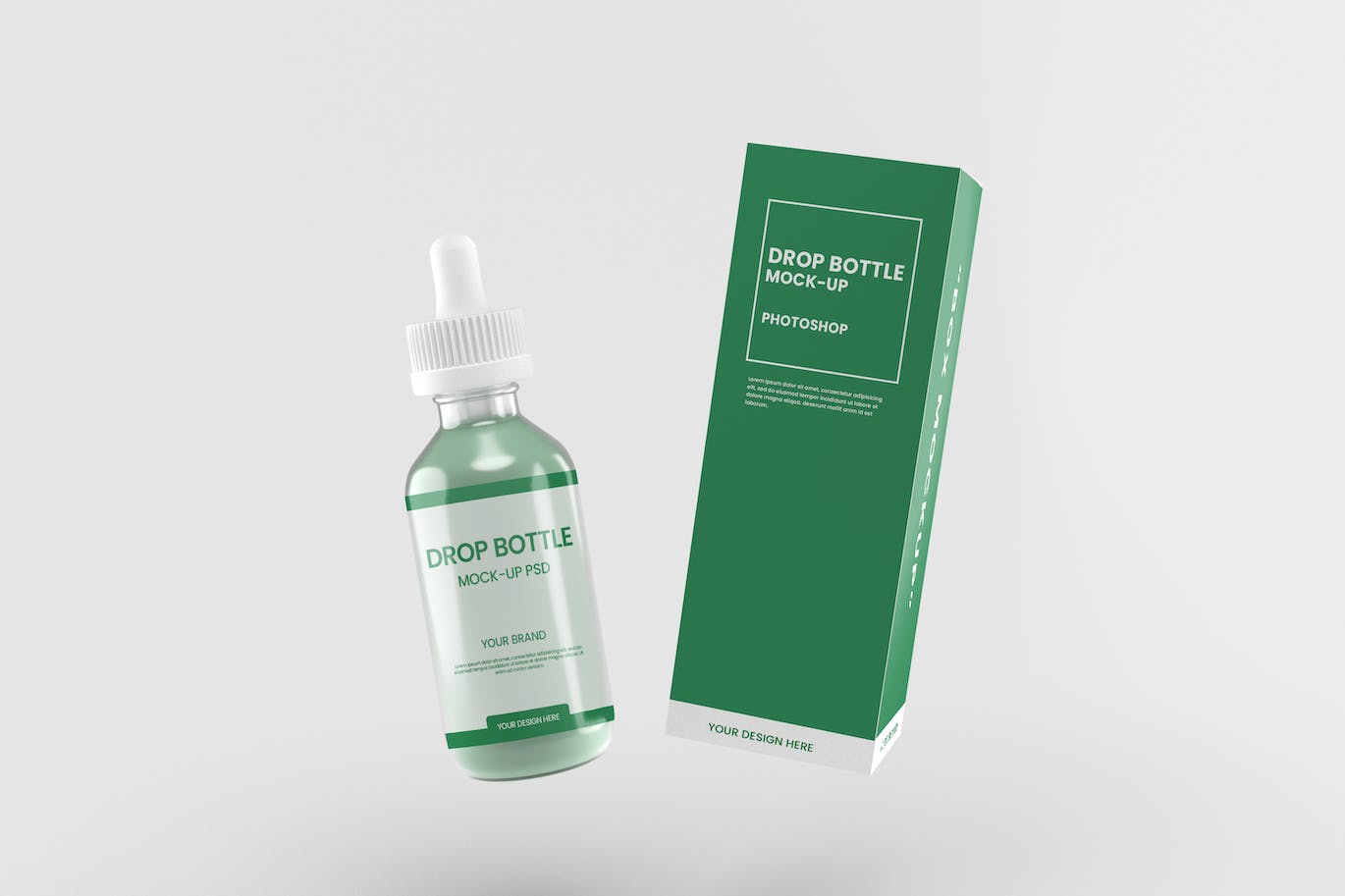 护肤品滴瓶PSD样机素材包