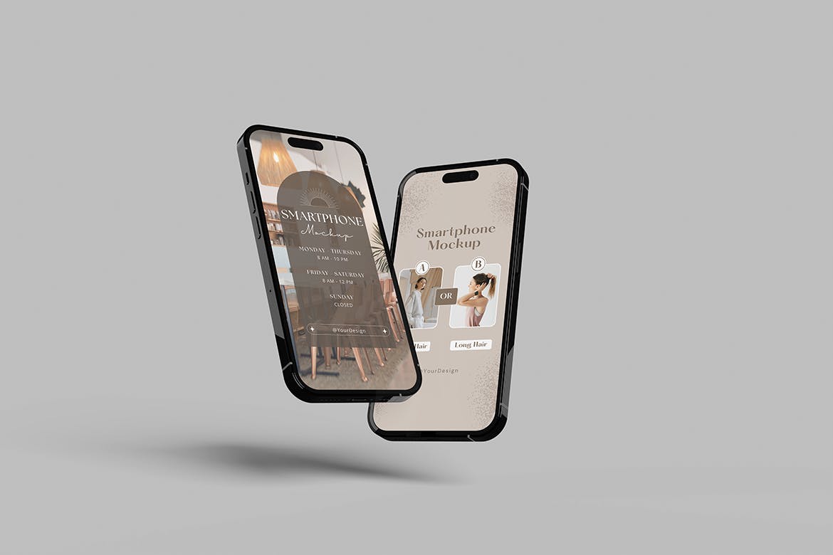 质感强烈的iphone 14样机PSD素材包