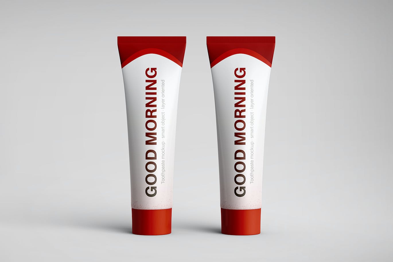 逼真3D牙膏管PSD样机素材包