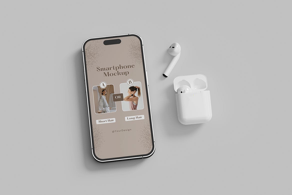 质感强烈的iphone 14样机PSD素材包