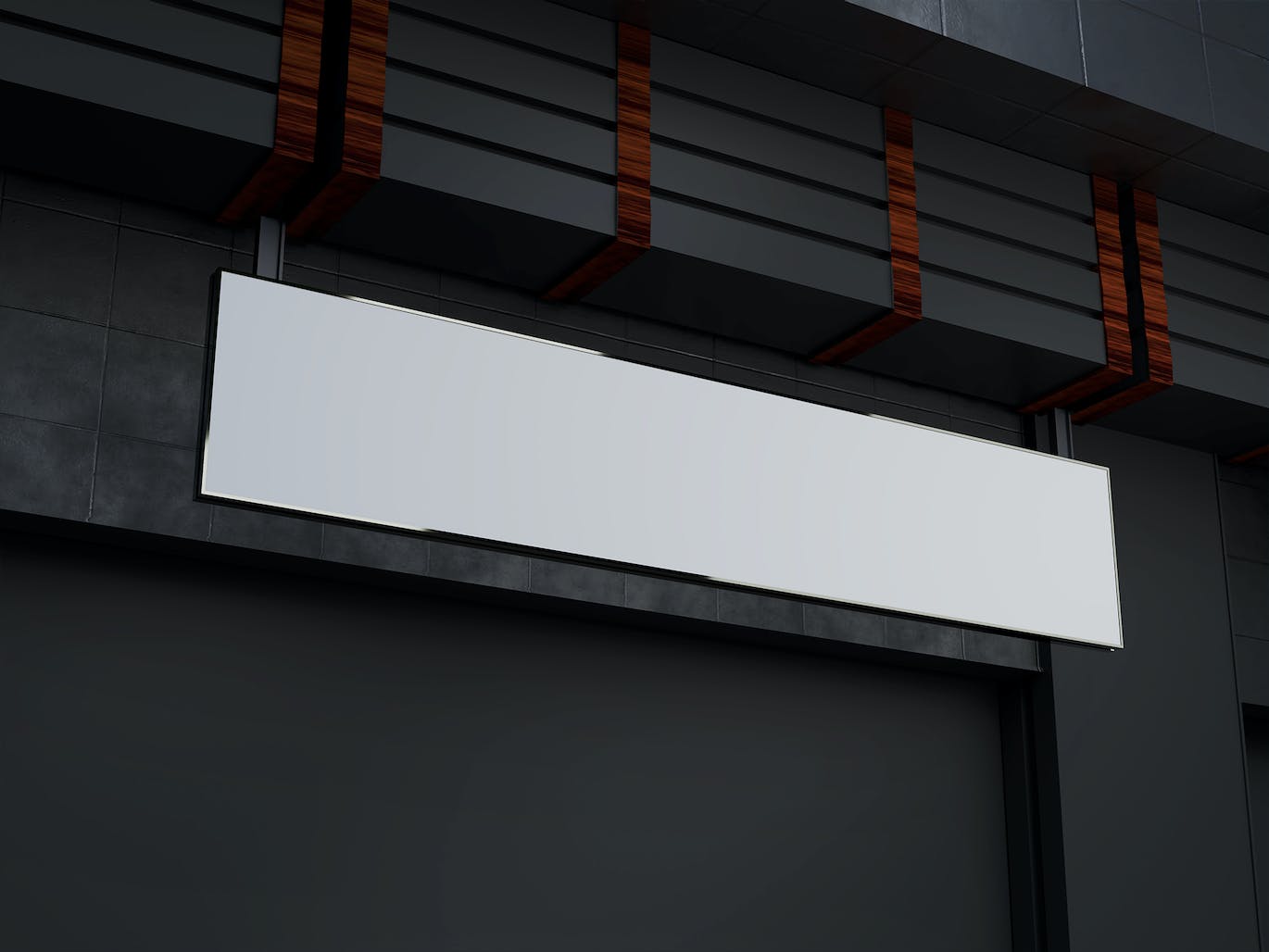 高端户外矩形广告牌PSD样机素材包-3 高端户外矩形广告牌PSD样机素材包