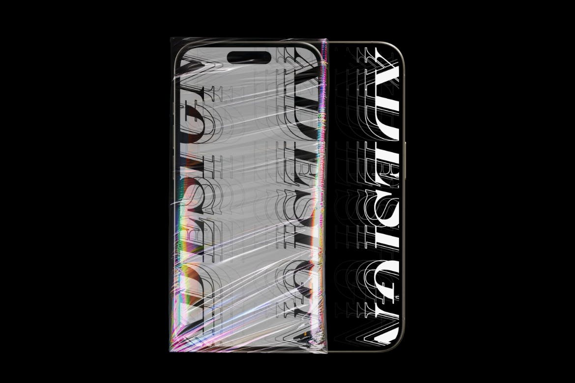 高级感满满的全息品牌标识模型PSD样机素材包