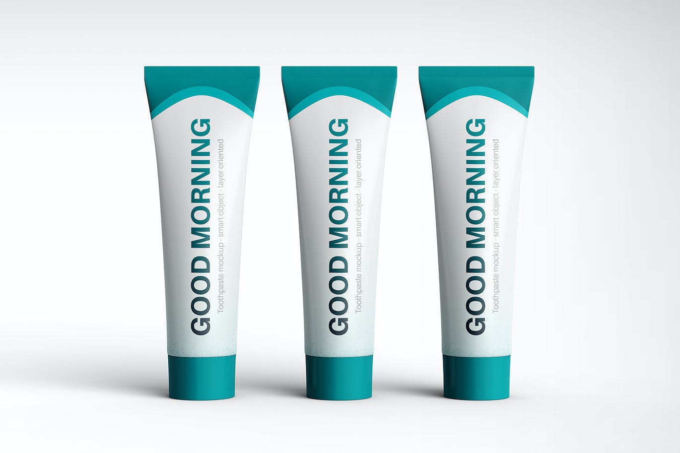 逼真3D牙膏管PSD样机素材包