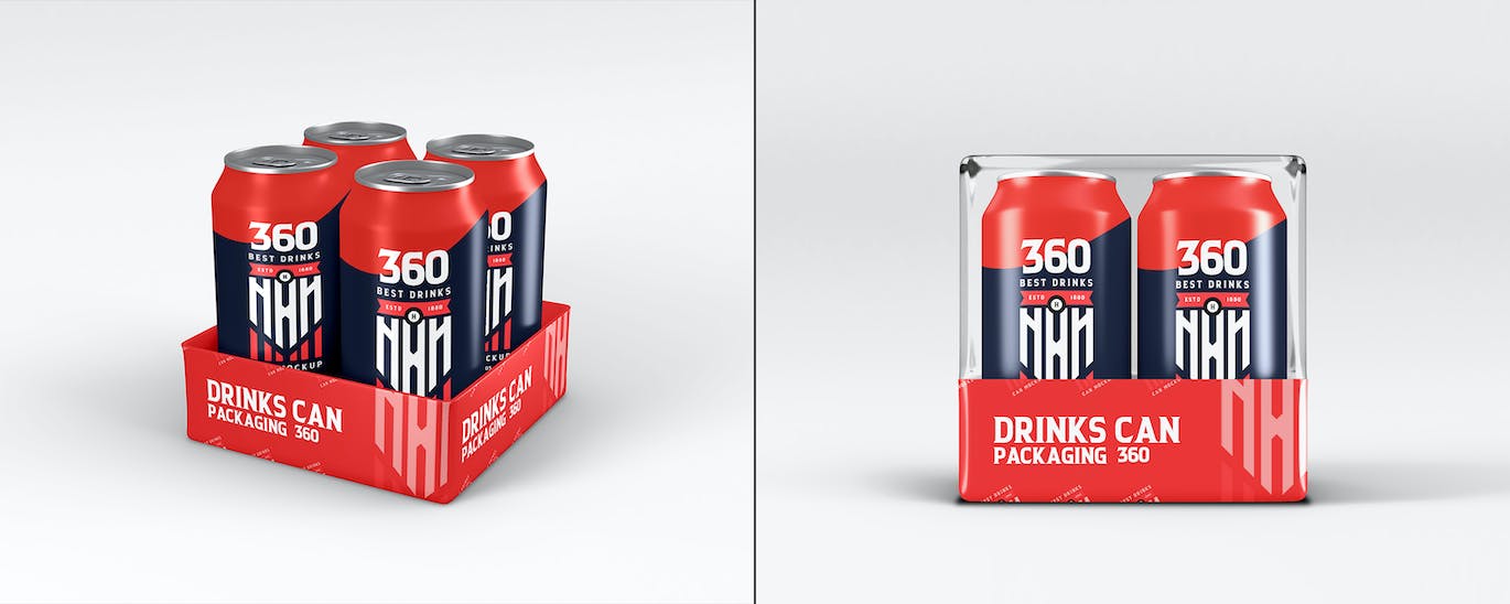 能源饮料苏打水饮料罐样机PSD素材包-2 能源饮料苏打水饮料罐样机PSD素材包