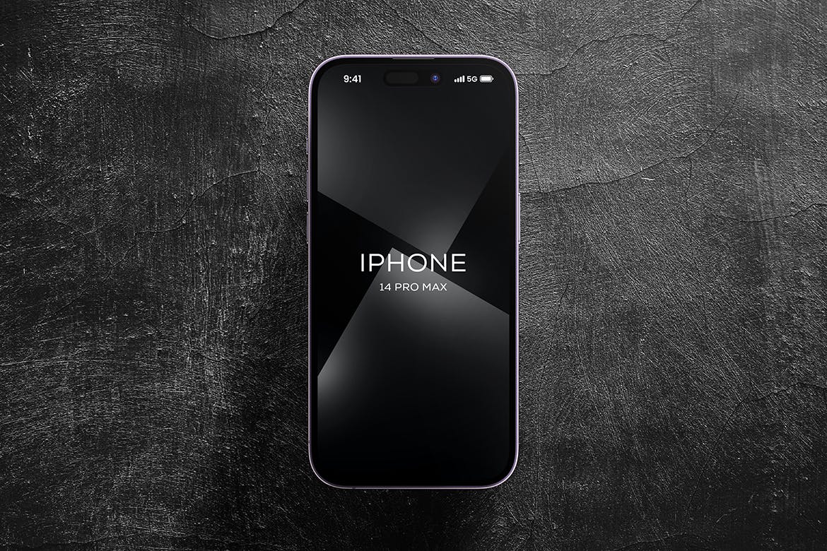 黑色熔岩纹理iPhone 14 Pro Max 样机PSD素材-6 黑色熔岩纹理iPhone 14 Pro Max 样机PSD素材