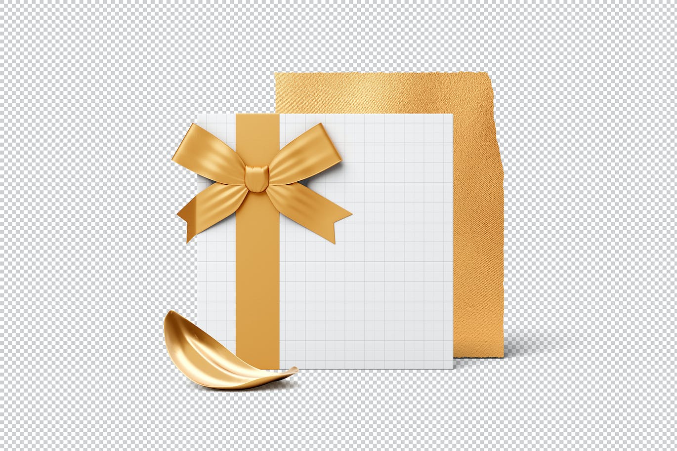 金色奢华礼品盒PSD样机素材包