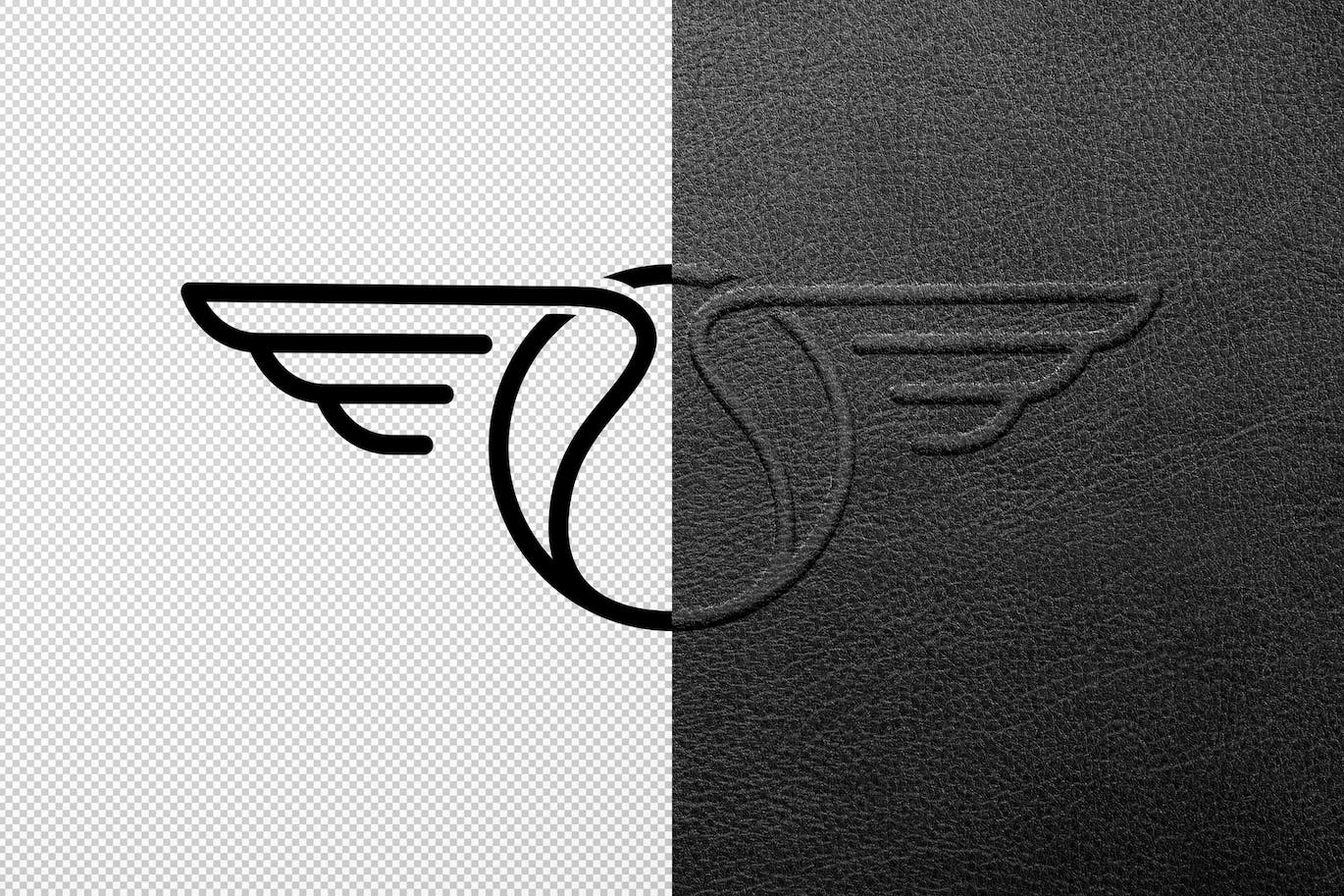 压制皮革豪华标志PSD样机素材-4 压制皮革豪华标志PSD样机素材