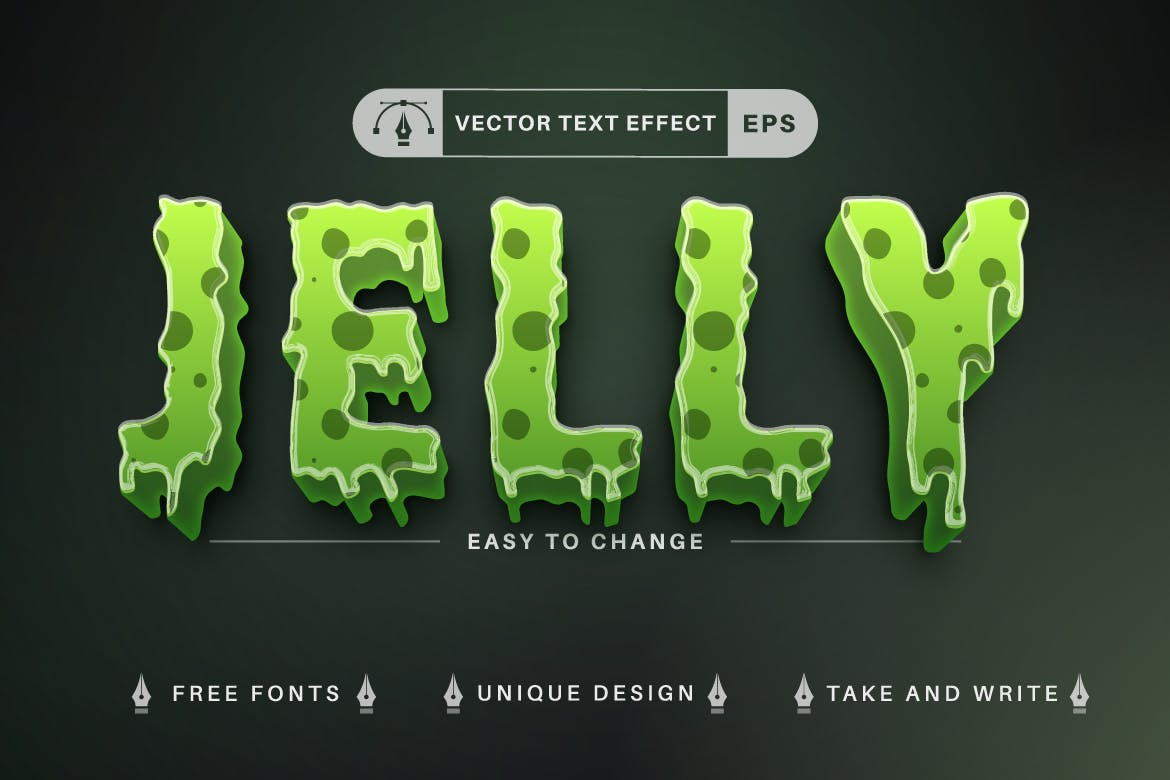 10个万圣节文本效果，AI矢量字体样式(AI,EPS)