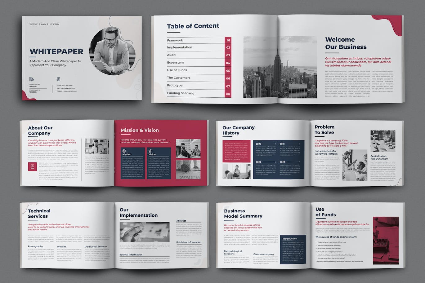 数字白皮书海报画册杂志风格版式-1 数字白皮书海报画册杂志风格版式