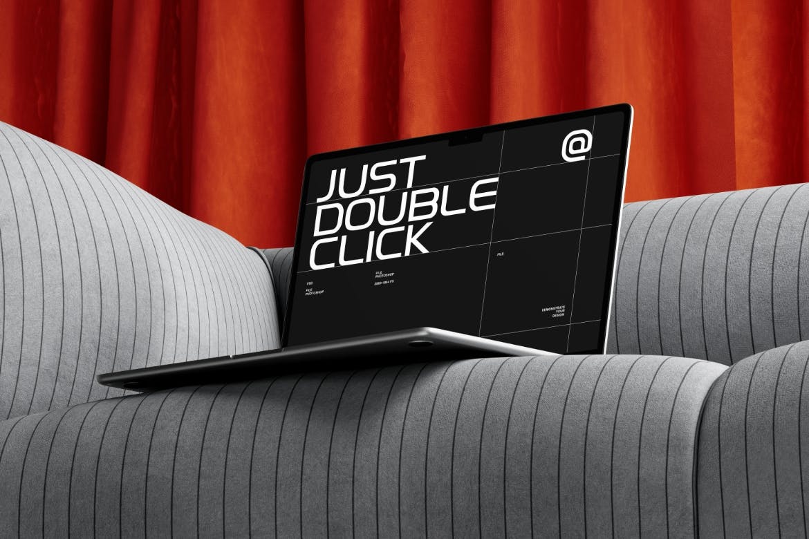 逼真的MacBook 样机PSD素材包