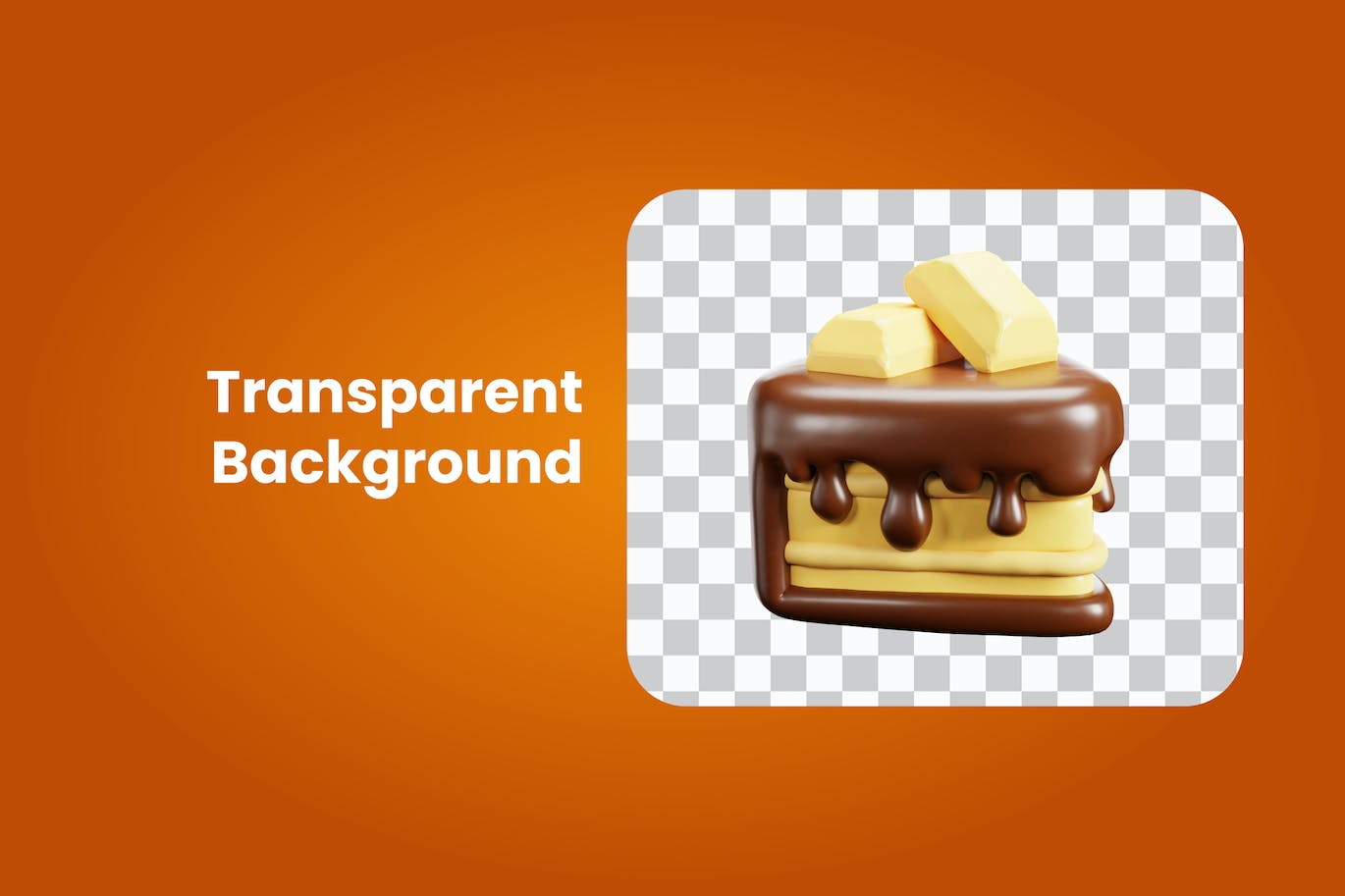 蛋糕面包元素3D插图素材包（Blender）