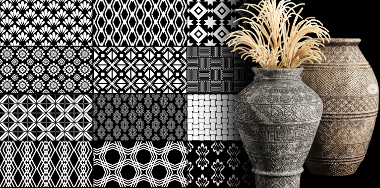 100套优雅的纹理印花贴图合集