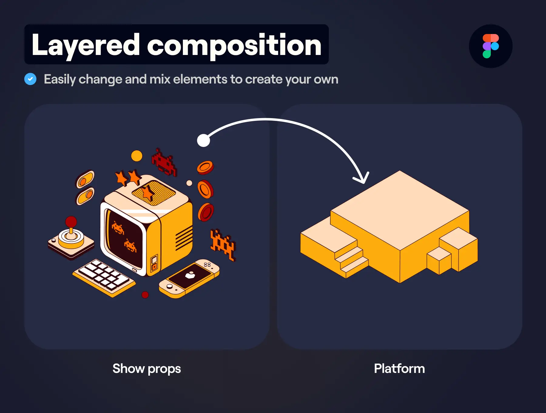 8个2.5D不同类别矢量插画素材包