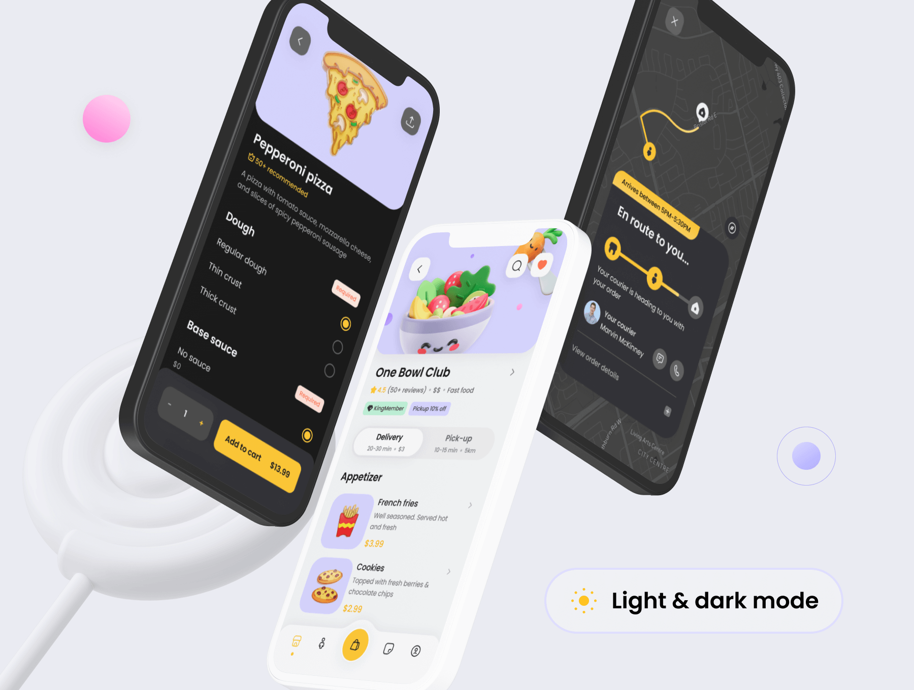 100个炫丽多彩食品配送主题APP UI界面素材包