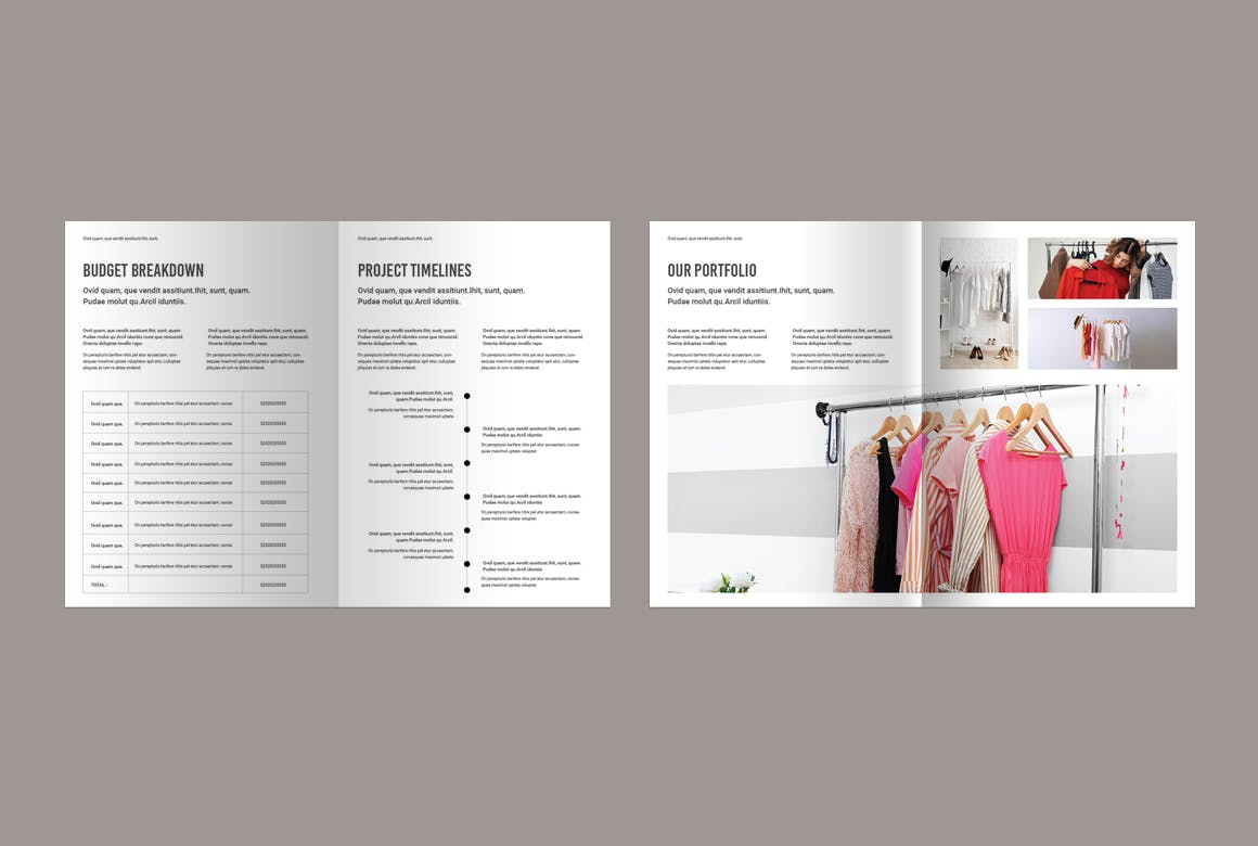 设计方案画册模版素材包