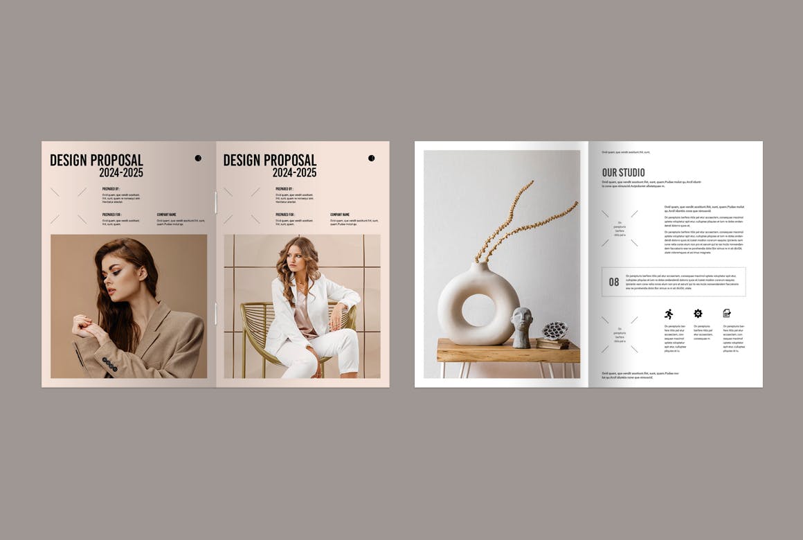 设计方案画册模版素材包