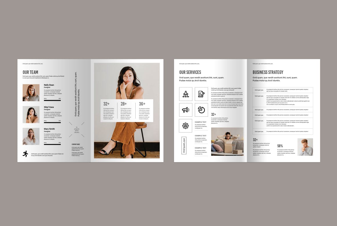 设计方案画册模版素材包