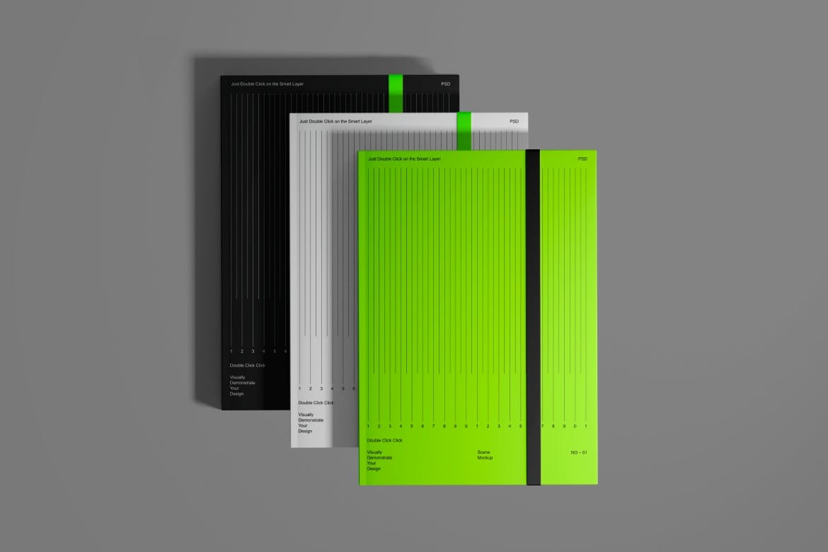 绿黑超酷品牌标识PSD样机素材