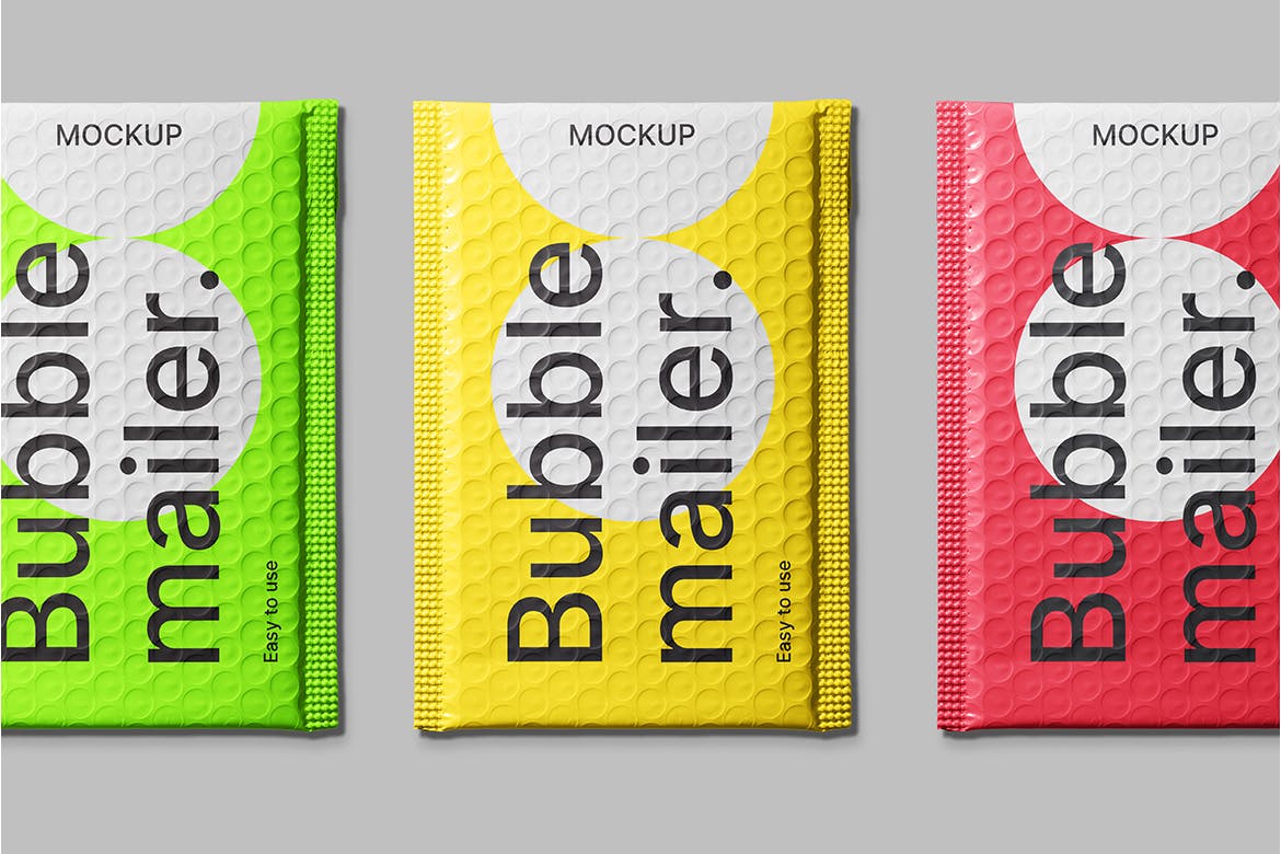 气泡包装邮寄PSD样机素材包