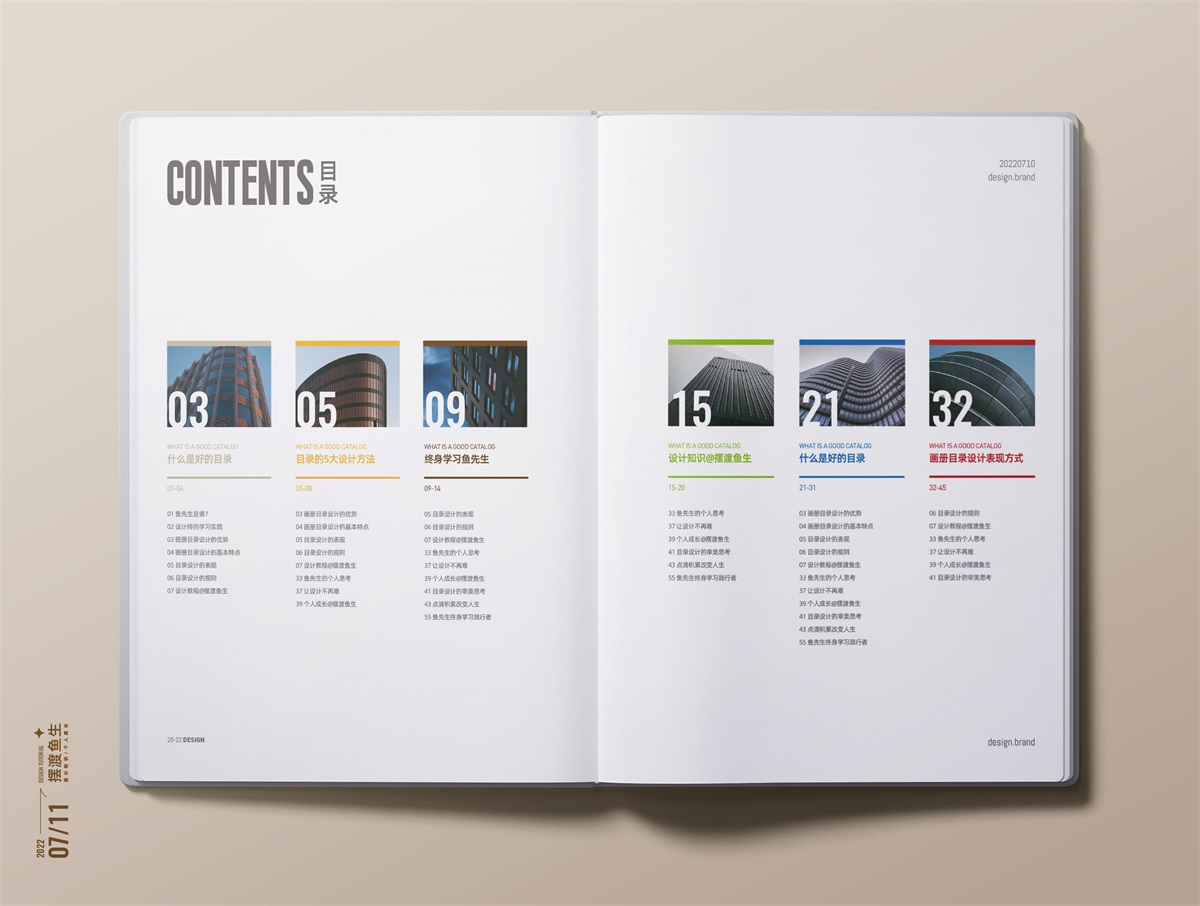 40张案例图片！讲透画册目录设计的13种表现形式