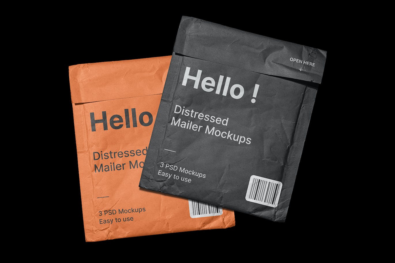 邮寄信封样机PSD素材包