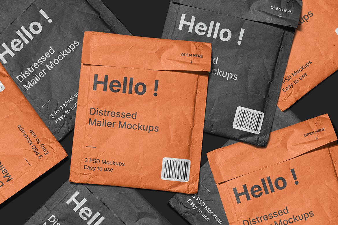 邮寄信封样机PSD素材包