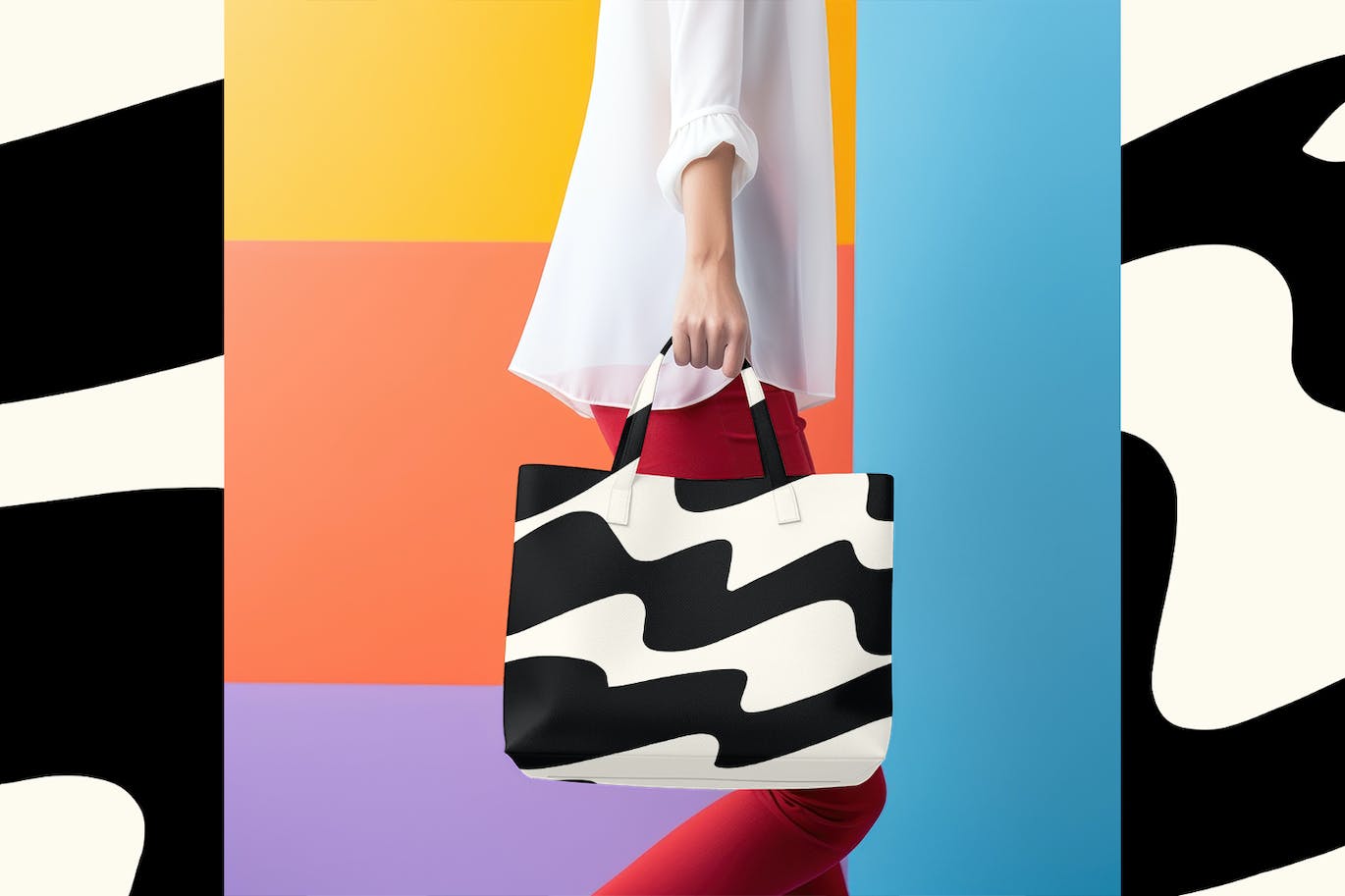 拥有艺术效果的抽象黑色波浪背景矢量素材（AI,EPS,JPG,SVG）