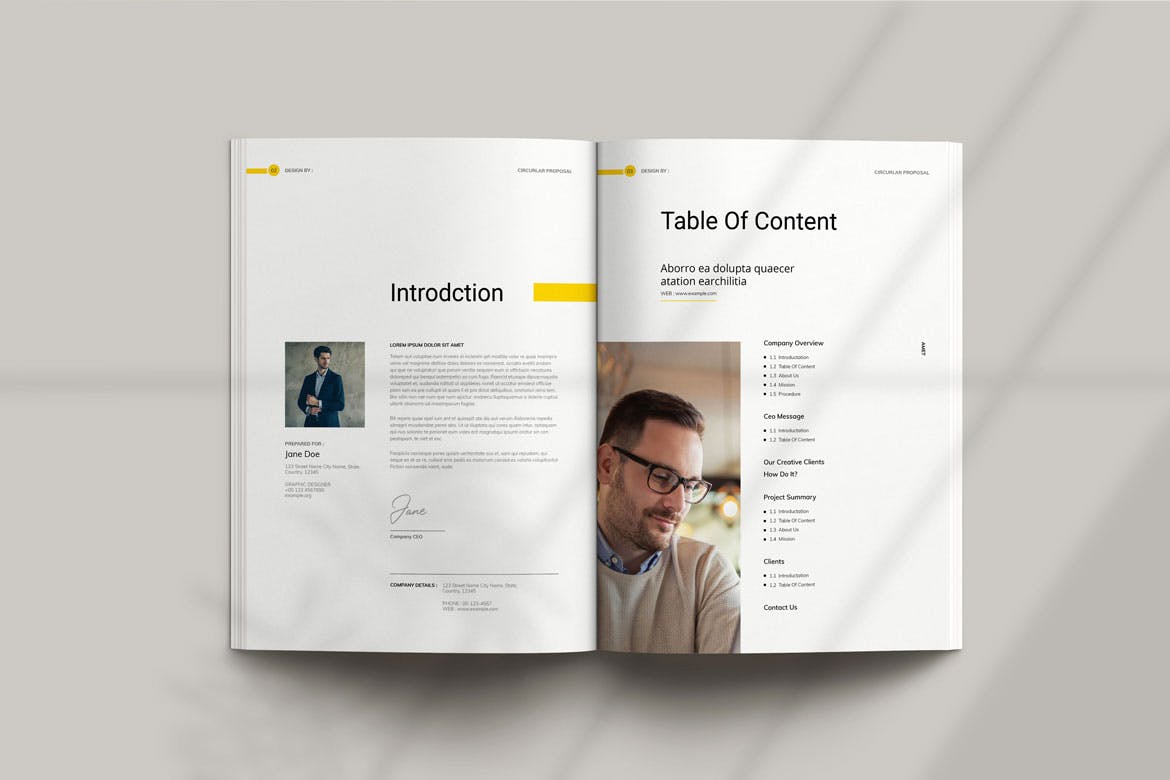 黄黑风格圆形提案模板素材包-3 黄黑风格圆形提案模板素材包