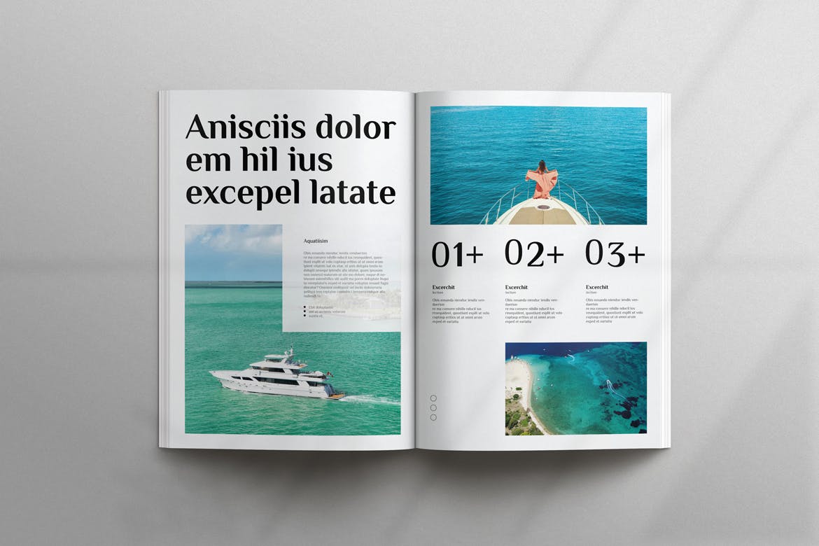 版式优雅的旅行杂志模板素材包 (INDD)