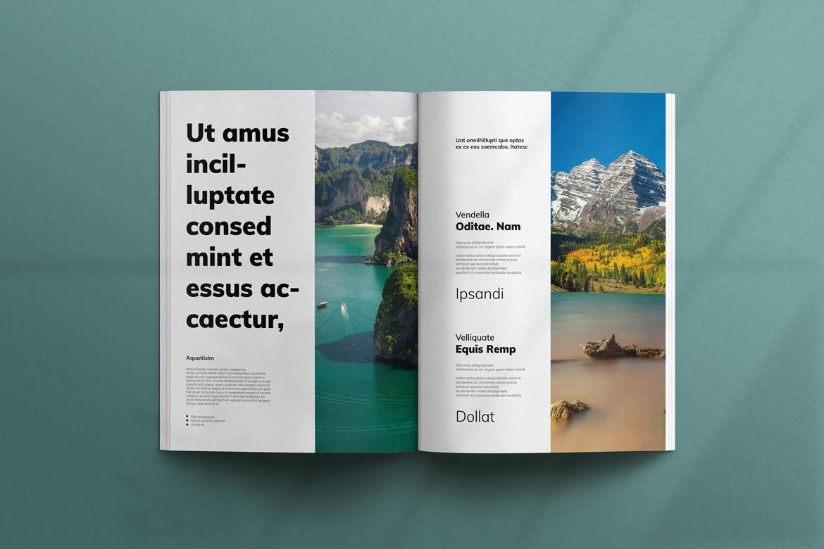 高端黑色旅游宣传册VI手册模板素材包-4 高端黑色旅游宣传册VI手册模板素材包