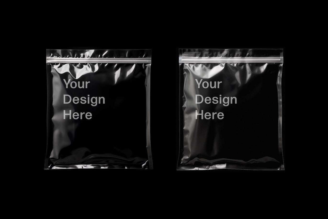 逼真透明塑料袋PSD样机素材包-3 逼真透明塑料袋PSD样机素材包