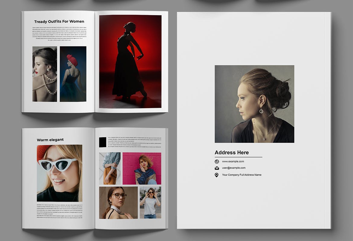 国外杂志风黑色时尚Look书籍杂志VI手册设计-5 国外杂志风黑色时尚Look书籍杂志VI手册设计