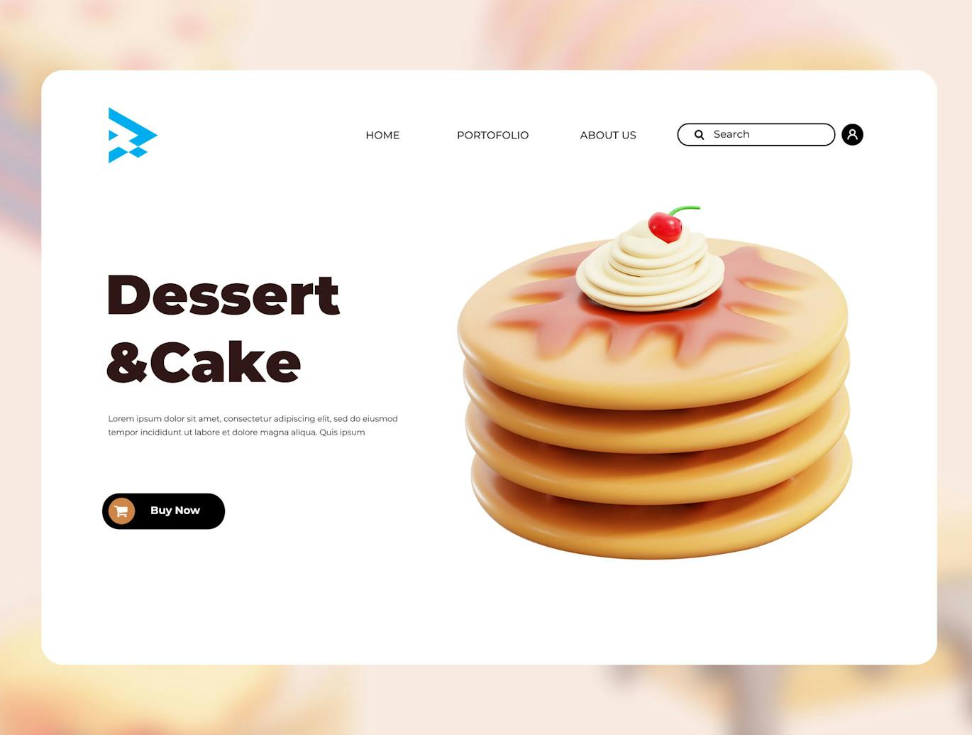 10个甜点蛋糕甜甜圈主题3D模型素材包