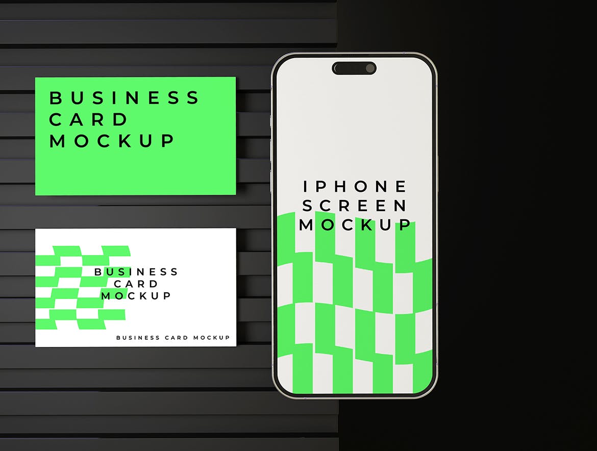 一套绿色VI品牌套件PSD样机素材包-2 一套绿色VI品牌套件PSD样机素材包