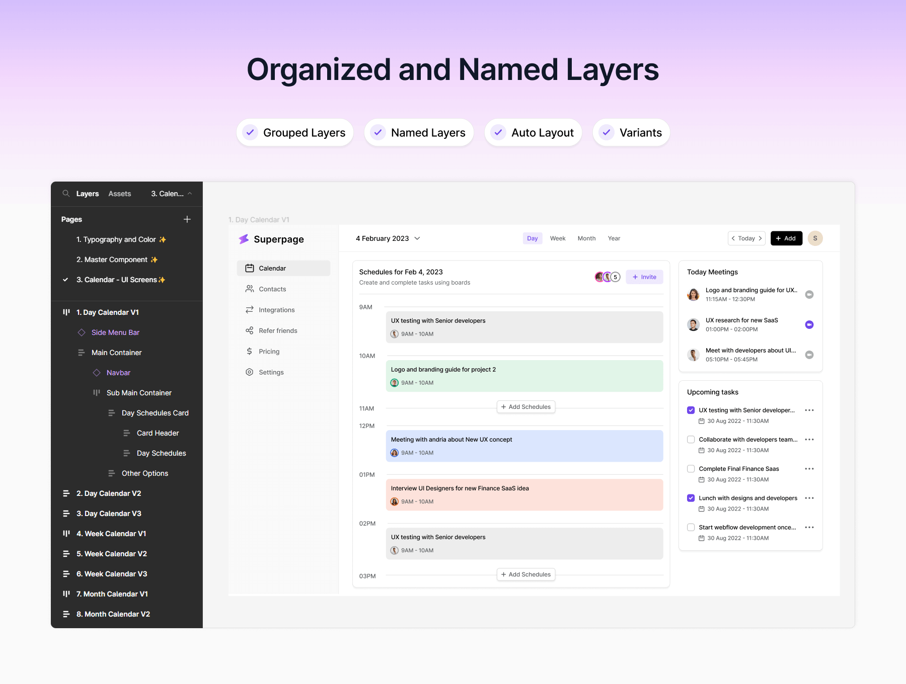 25个网页端日历应用主题UI界面素材包