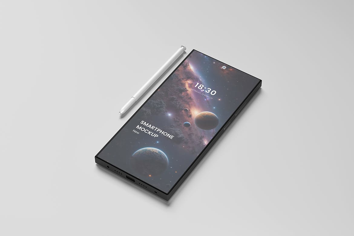 漂亮有质感的三星Galaxy S23 Ultra样机PSD素材包