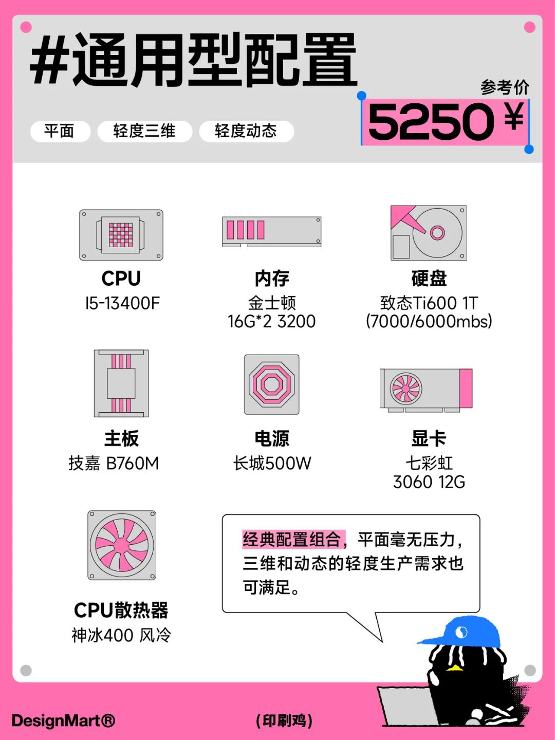 2024设计师电脑配置推荐,符合AI,3D,动效的性能!-3 2024设计师电脑配置推荐,符合AI,3D,动效的性能!