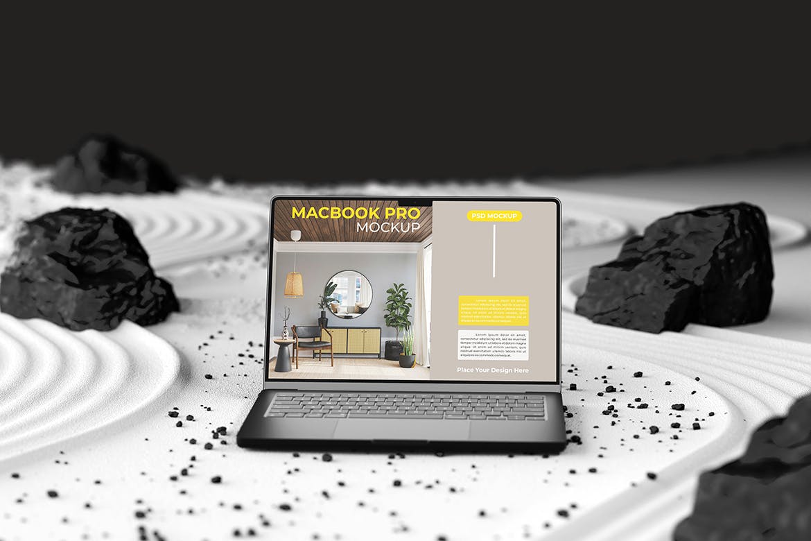 笔记本电脑PSD样机素材-4 笔记本电脑PSD样机素材