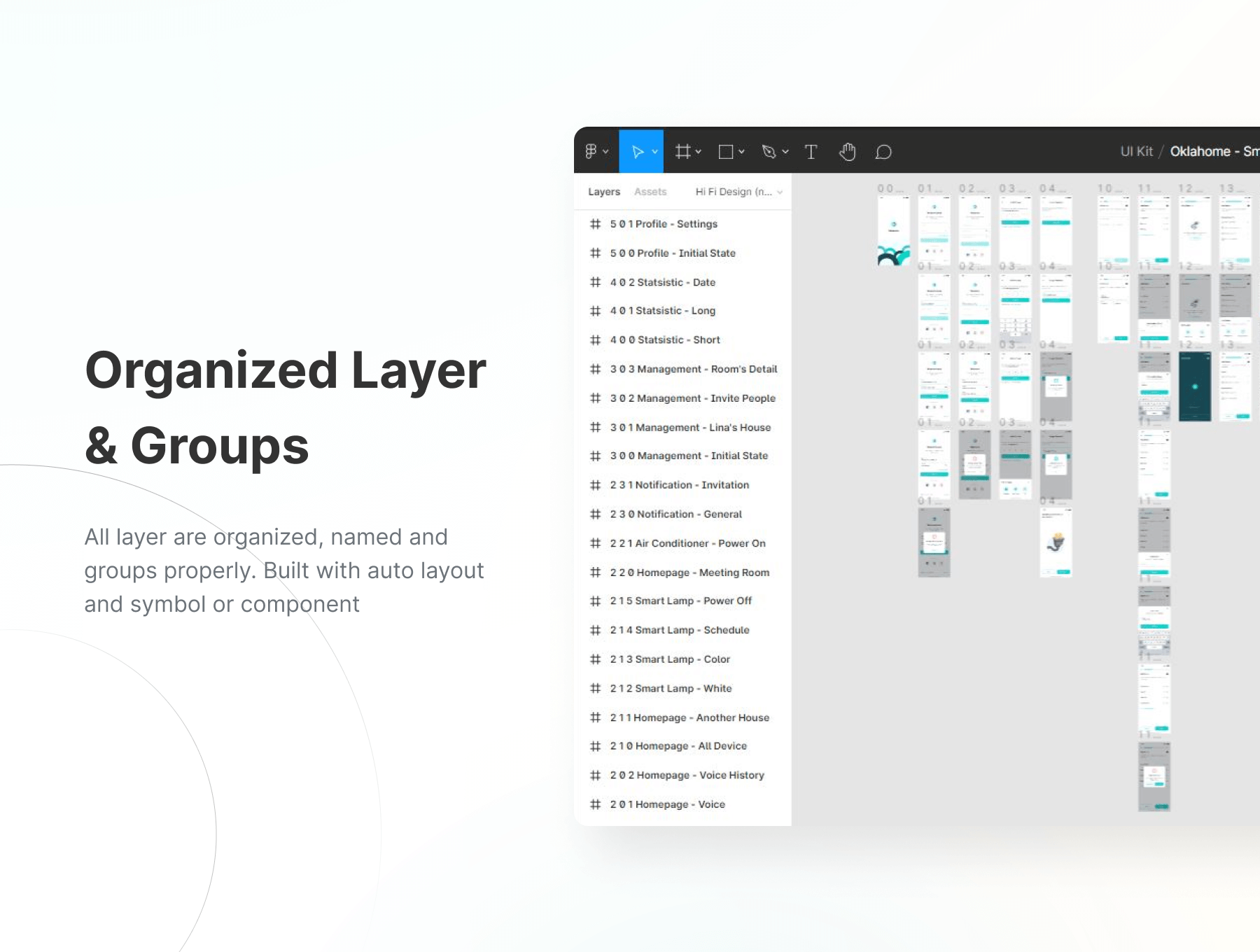 60多个绿色简洁智能家居移动APP UI界面素材包