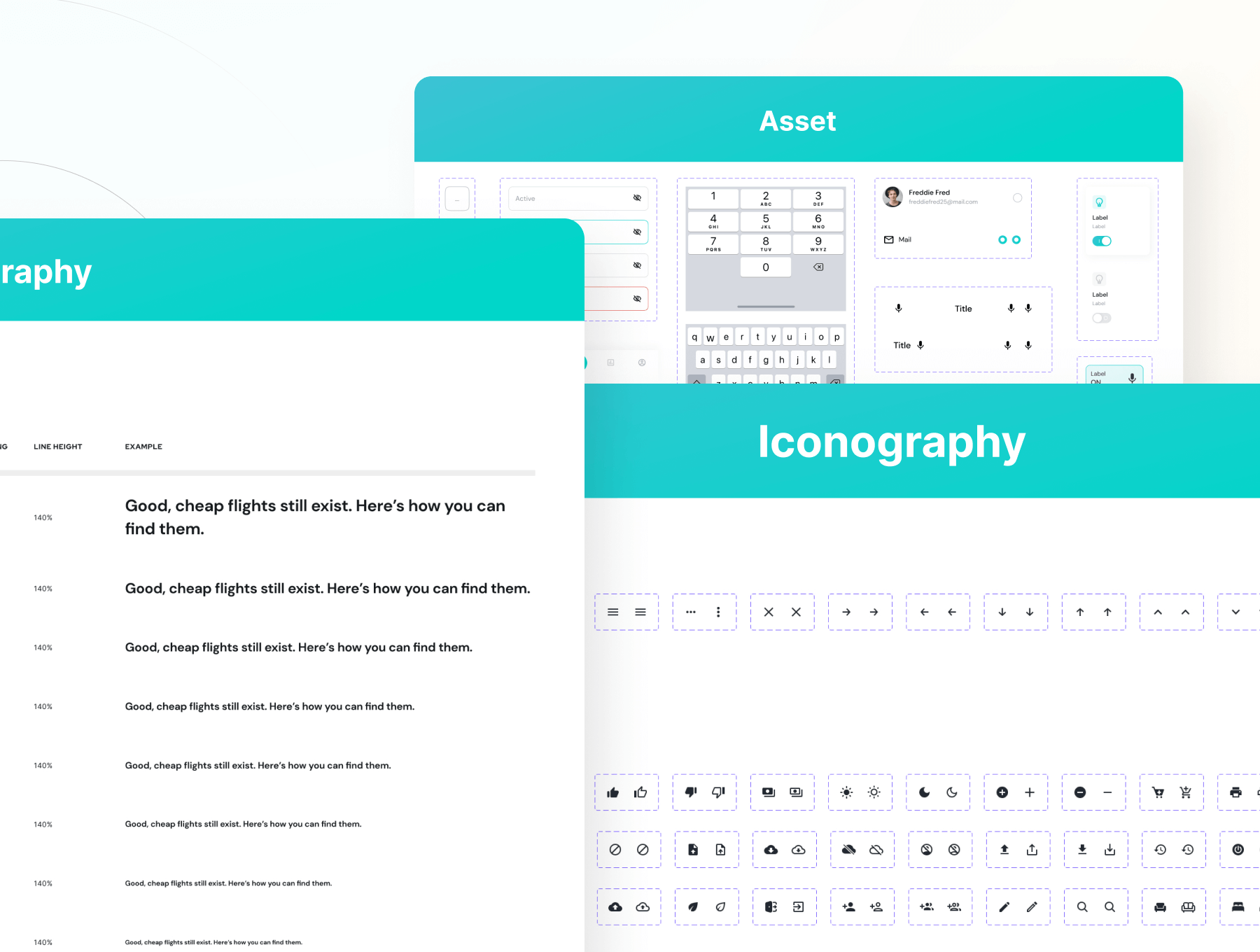 60多个绿色简洁智能家居移动APP UI界面素材包
