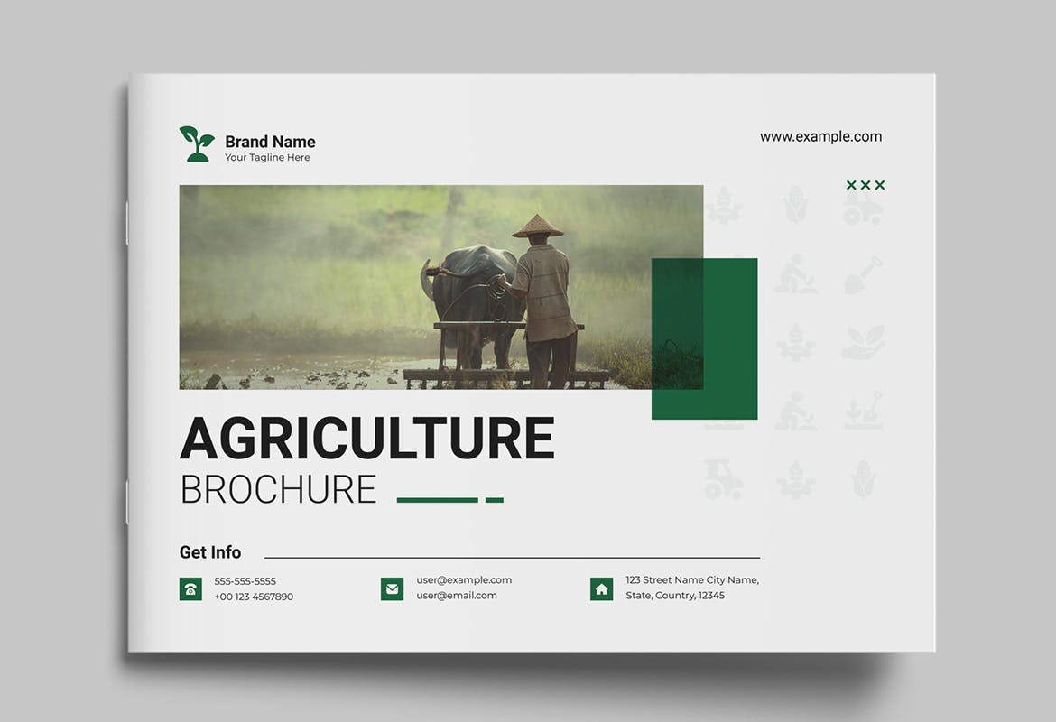 绿色农业宣传册手册画册设计布局素材包-6 绿色农业宣传册手册画册设计布局素材包