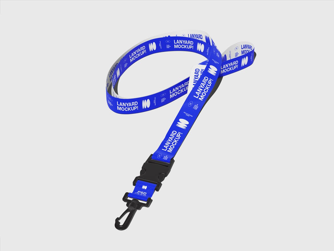 设计高级的工牌挂绳PSD样机素材包-3 设计高级的工牌挂绳PSD样机素材包